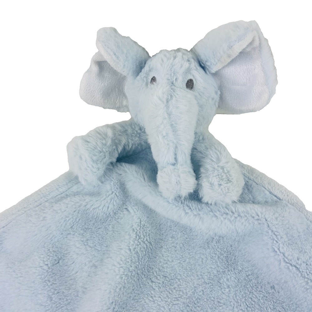 Blue Elephant Security Blanket Lovey SL Home Fashions Baby Soft Plush Thick